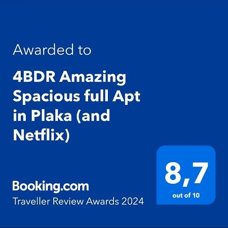 Апартаменты 4Bdr Amazing Spacious Full Apt In Plaka Афины Экстерьер фото